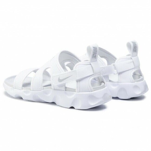 Nike Owaysis White Pure Platinum Women's 9 Sandal Shoes Sporty Streetwear - Picture 2 of 9